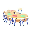 Kindergarten Study Table and Chair U Shaped Table for Kids