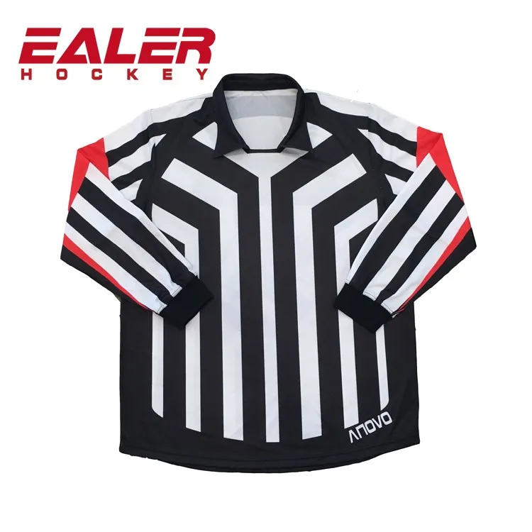 Wholesale OEM Custom Team Set Ice Hockey Referee Jerseys, View ice