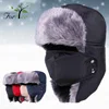 New winter fashion fur hats outdoor cycling windproof face mask thick warm snow women men hat