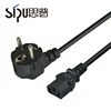 SIPU eu plug type power cord for computer wholesale european 2pin plug standard ac eu power cable