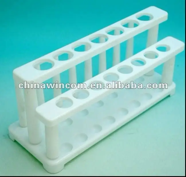 Laboratory plastic test tube rack
