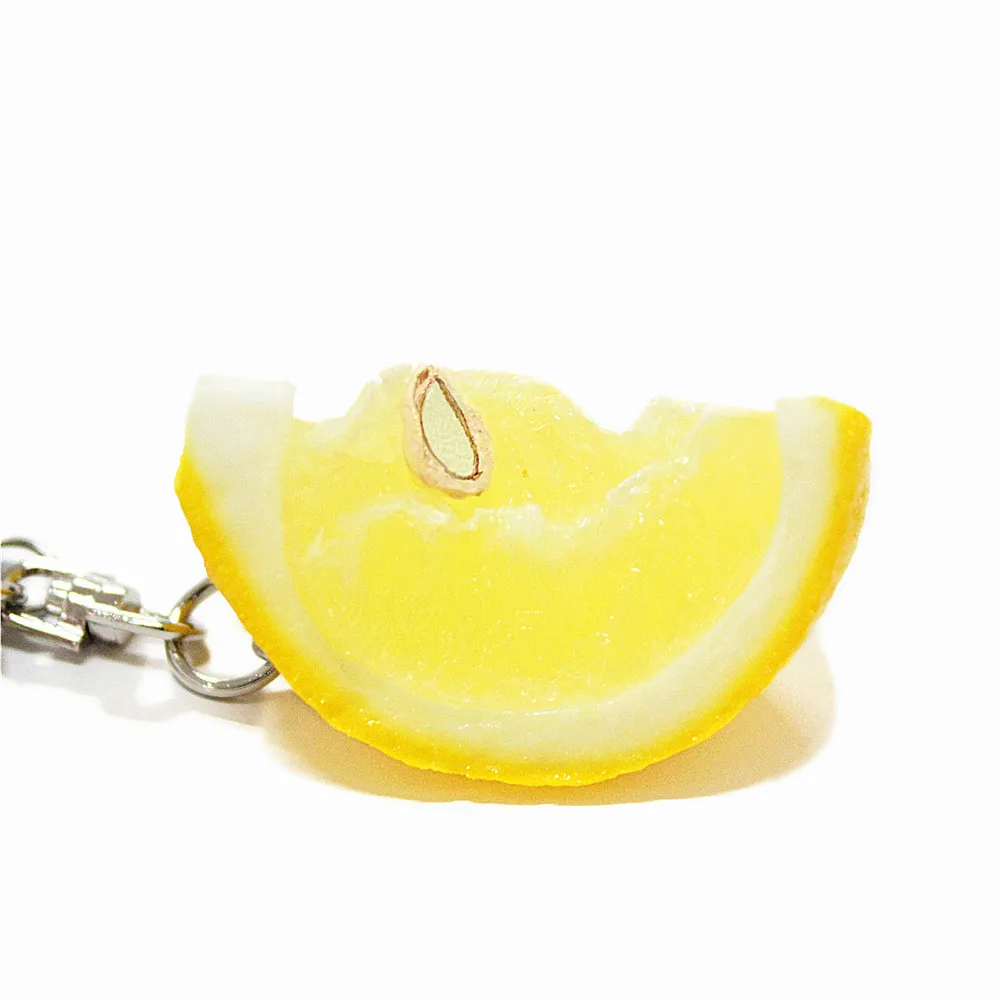 Decorative Artificial Fruit Plastic Fake Lemon Slices Ornaments