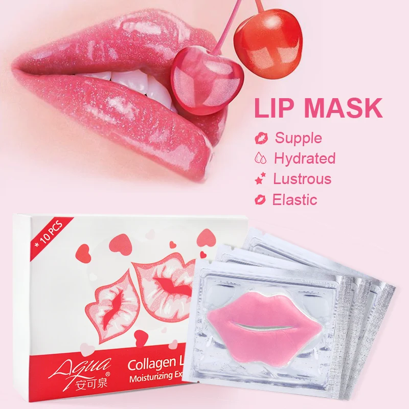 

Wholesale Korean Face Hydrogel Lip Gel Patch Mask Sheets Private Label Pink Moisturizing Collagen Lip Sleeping Mask, Gold, white, pink