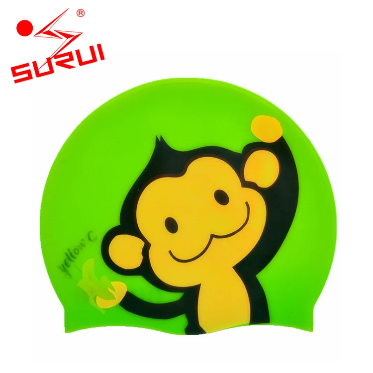 China Factory Waterproof Silicone Swimming Cap Logo Wig