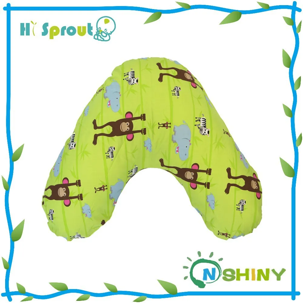 Green Animal Pattern 100 Cotton Boppy Pillow Cover Buy Boppy