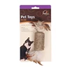 Jute playing roll/cat toy feather/rolling and laughing cat toy