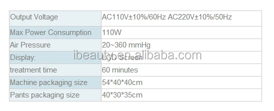 air pressure pressotherapy equipment/professional pressotherapy/lymphatic drainage apparatus