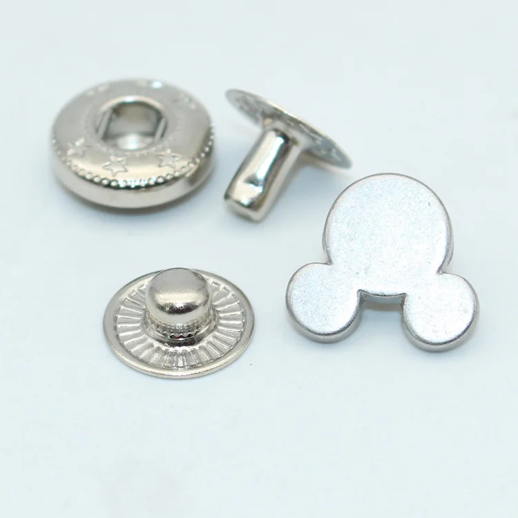 
colorful color mickey shape snaps for child clothing 