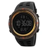 SKMEI 1251 chrome watches men wrist electronics relojes digitales cheaper trendy water resistant watch 50m