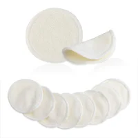 

Popular reusable bamboo makeup remover pads with washing bag