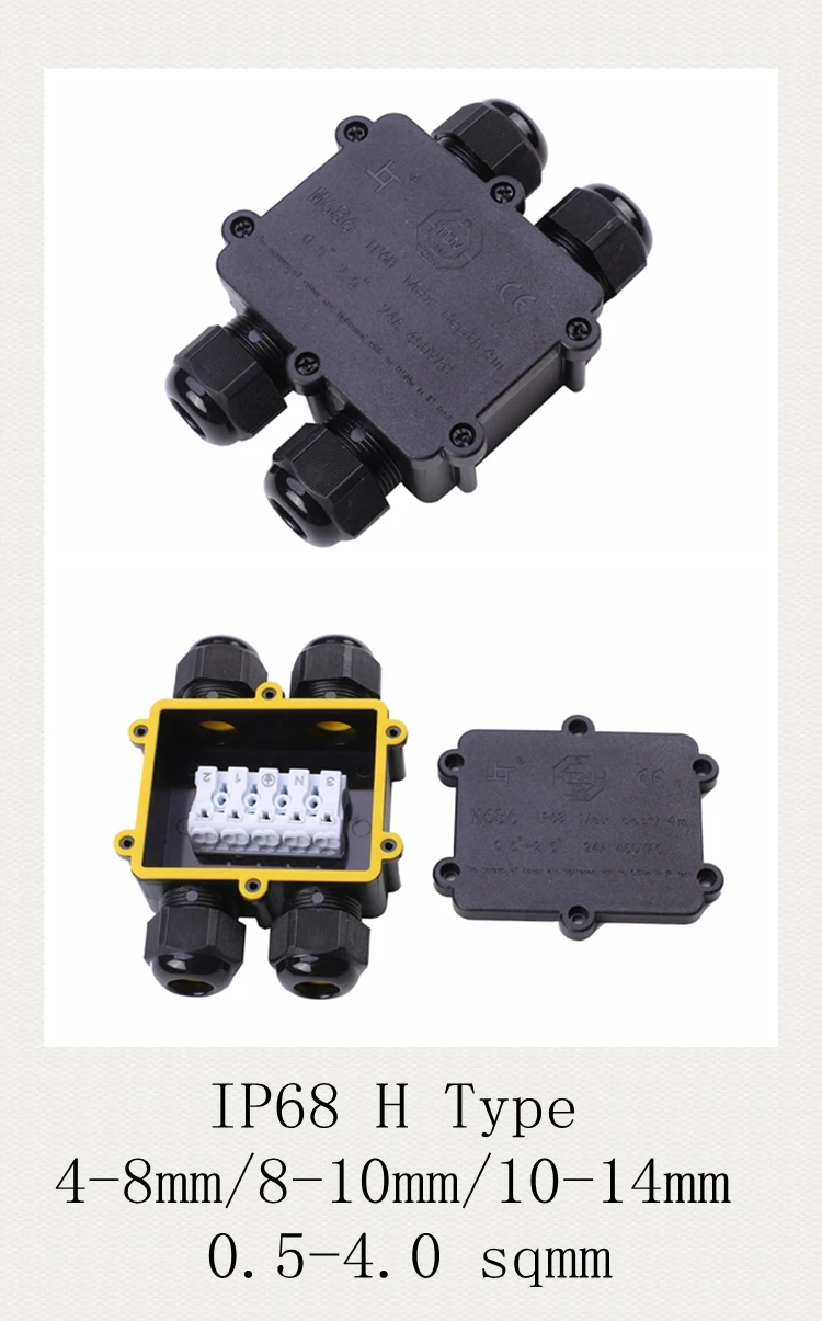 Ip68 Level Waterproof Coaxial Cable Junction Box With Terminal Buy