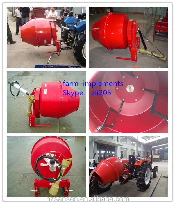 pto cement mixer 5cubic