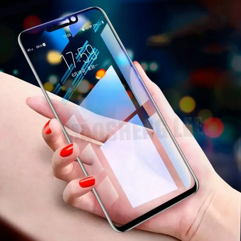 

New 9D Tempered Glass For Huawei Nova 3 3I 3E Screen Protector Full Cover Temper, Transparency 99% color