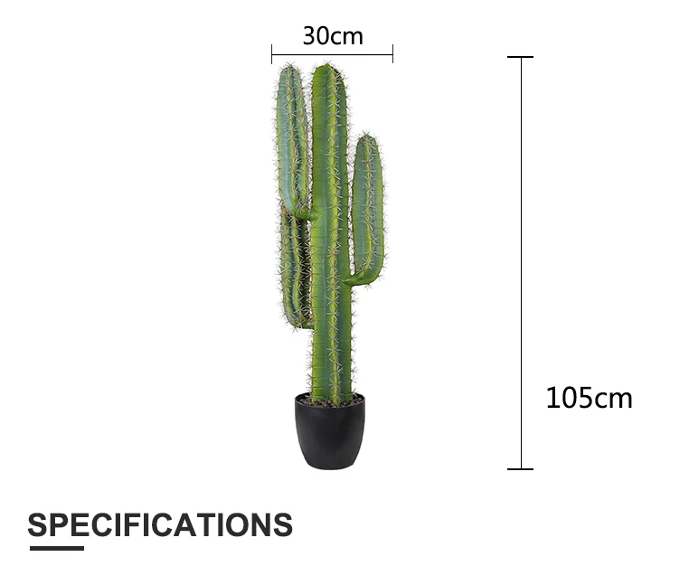 Desert Plant 105cm Miniature Cactus Realistic Scientific Name Cactus