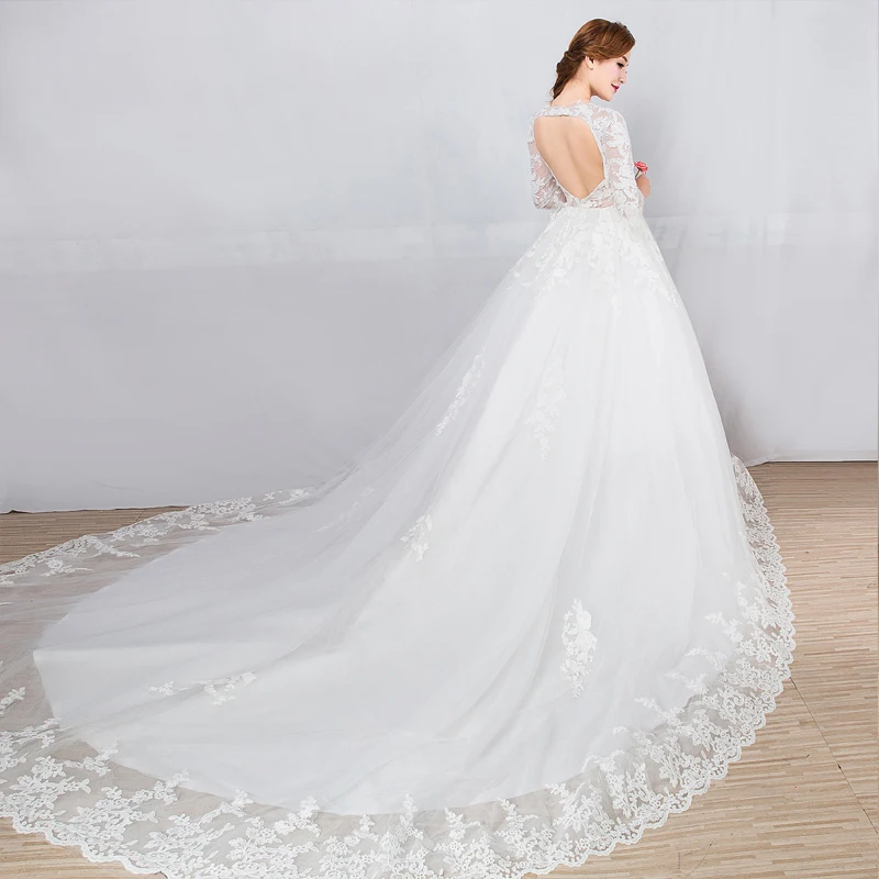 Technics and Washable Feature womens wedding dresses party design wedding dress long sleeve bridal wedding dress