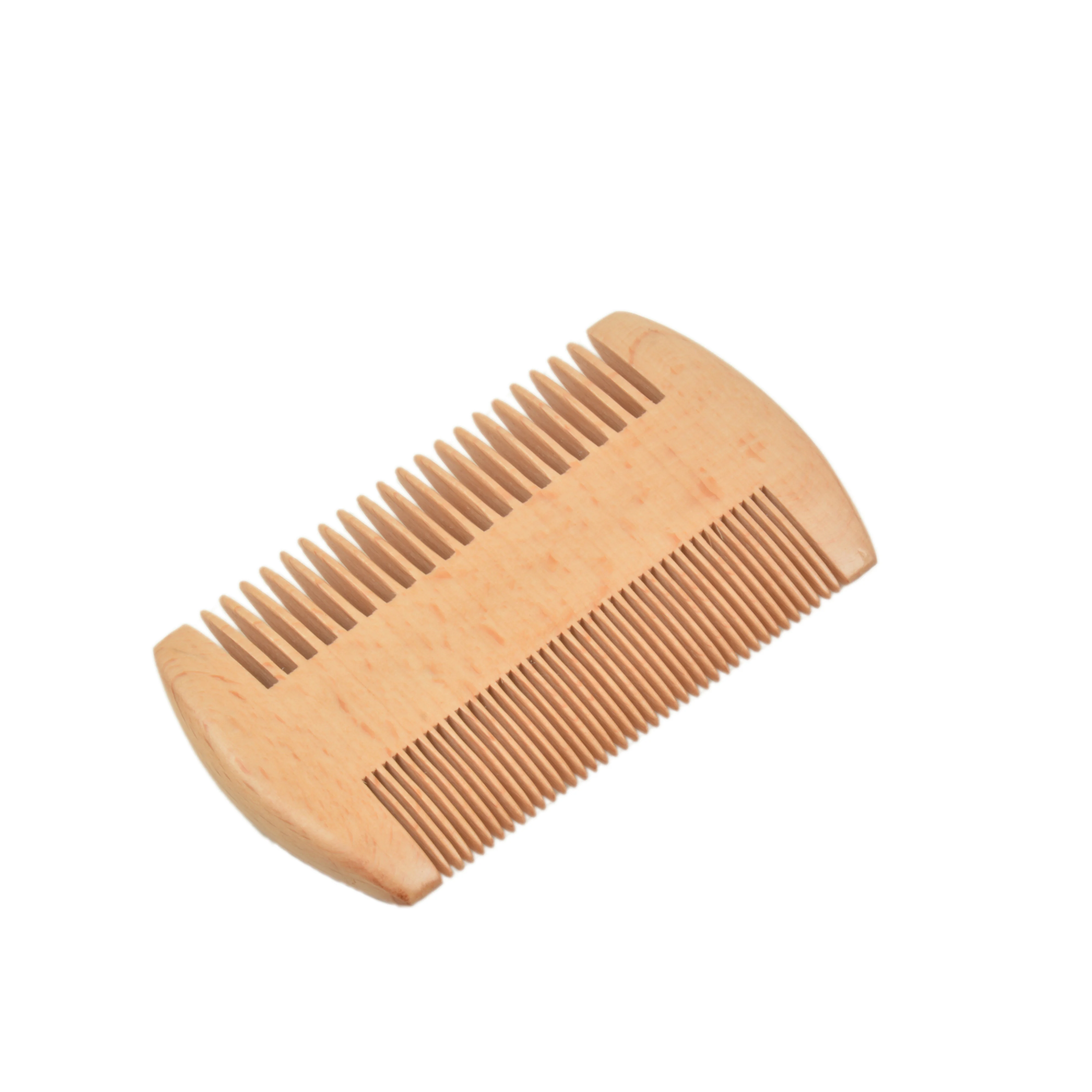 

Natural color Beech Wooden beard comb wood