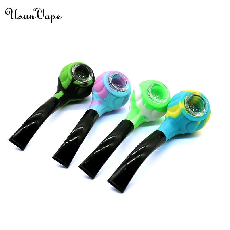 Glass Bowl New Popular Wholesale Rubber Silicone Smoking Pipes Weed
