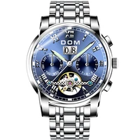 

Custom stainless steel watches fashion mechanical automatic watch mens wristwatch