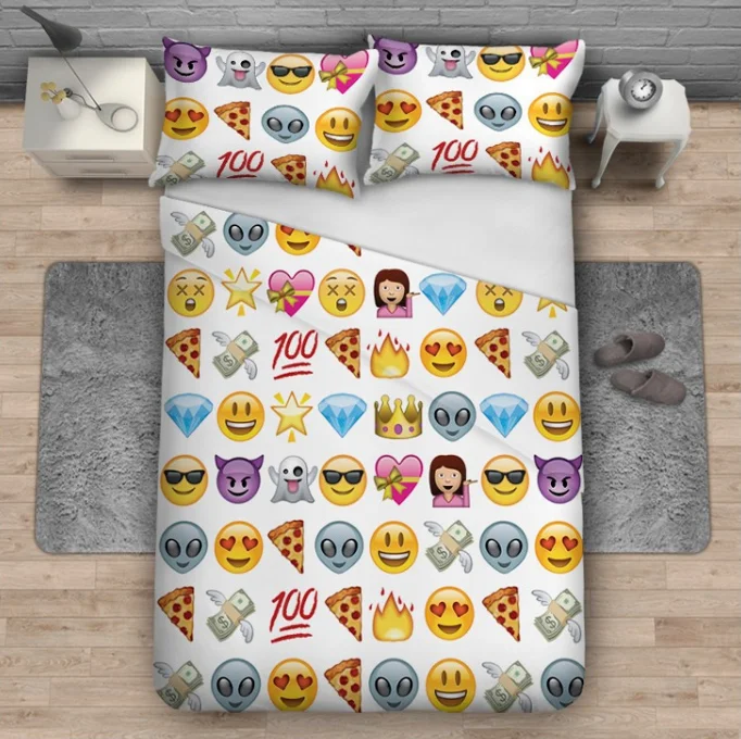 Whole Price Fashion Printed 100 Cotton Cute Emoji Bedding Sets Whole Price Fashion Printed 100 Cotton Cute Emoji Bedding Sets