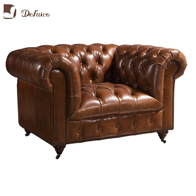 Antique Classical Full Grain Leather Chesterfield Sofa Buy