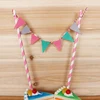 Mini flag Happy birthday decorating cake banner