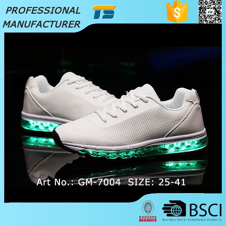 Mesh Uppers Lights For Shoes Cushion Sneaker Led Schuhe