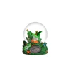 Custom-made handmade carved resin frog snow globe