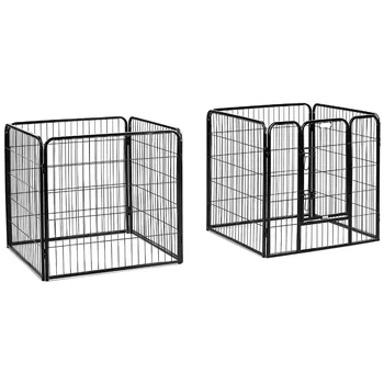 Large Heavy Duty Square Tube Dog Crate Kennel With Abs Tray - Buy Dog ...