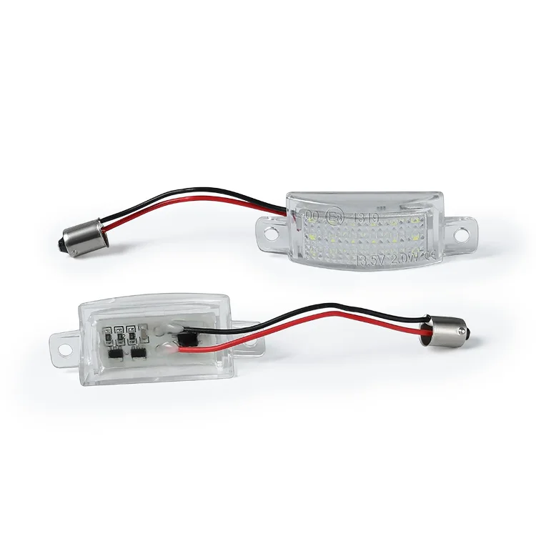 rear bumper license plate lights