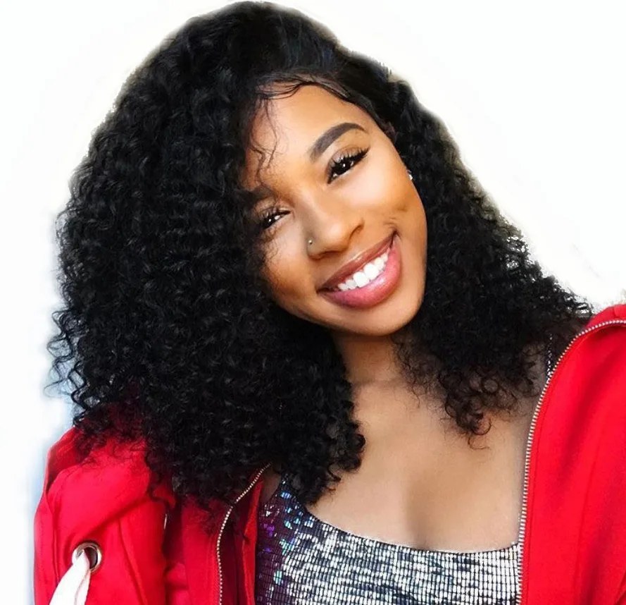 

13*4 Brazilian Afro Kinky Curly Human Hair Lace Wig
