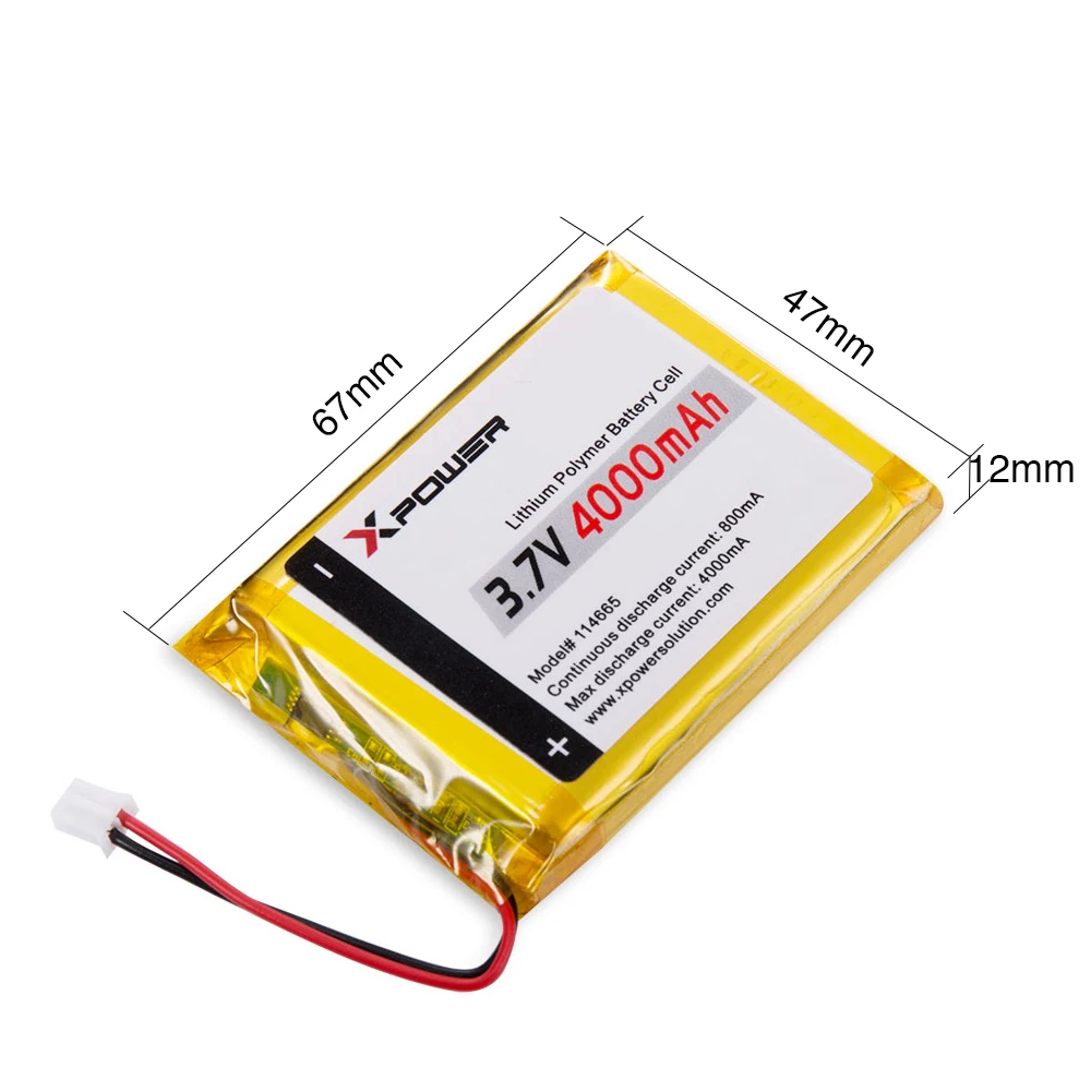 114665 3.7V 4000mAh 5