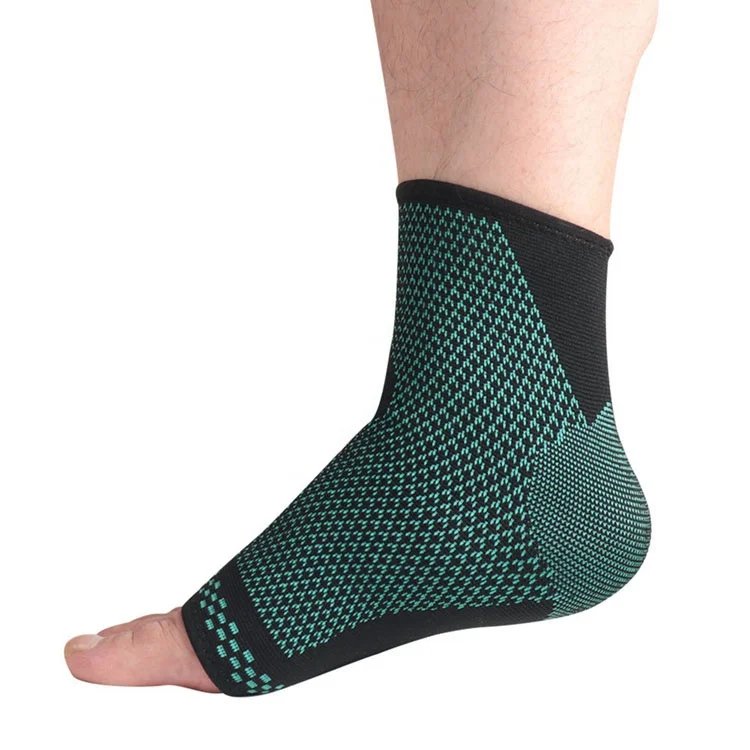 

Outdoor sports knitted ankle protector summer breathable ankle protector football badminton mountain climbing sprain protector, Green