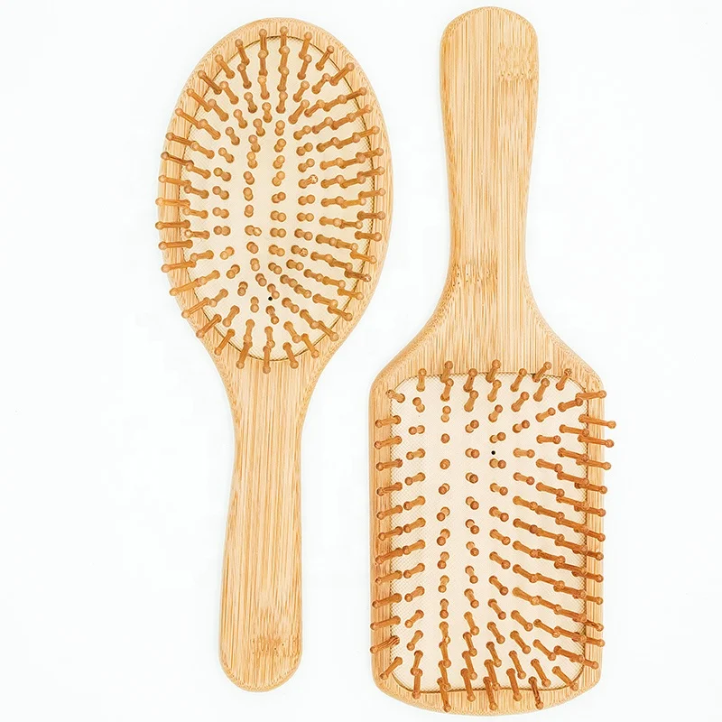 

Private Label Amazon hot sale Bamboo Wood Scalp Massage Eco-friendly Hair Brush