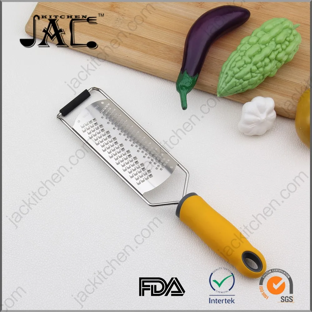 Stainless Steel Lemon Zester And Cheese Grater With Protect Cover