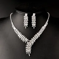 

Wholesale elegant female crystal arabic bridal jewelry sets