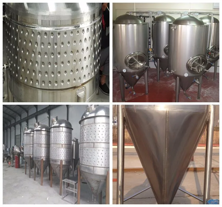 50L stainless steel conical fermenter with cooling jacket