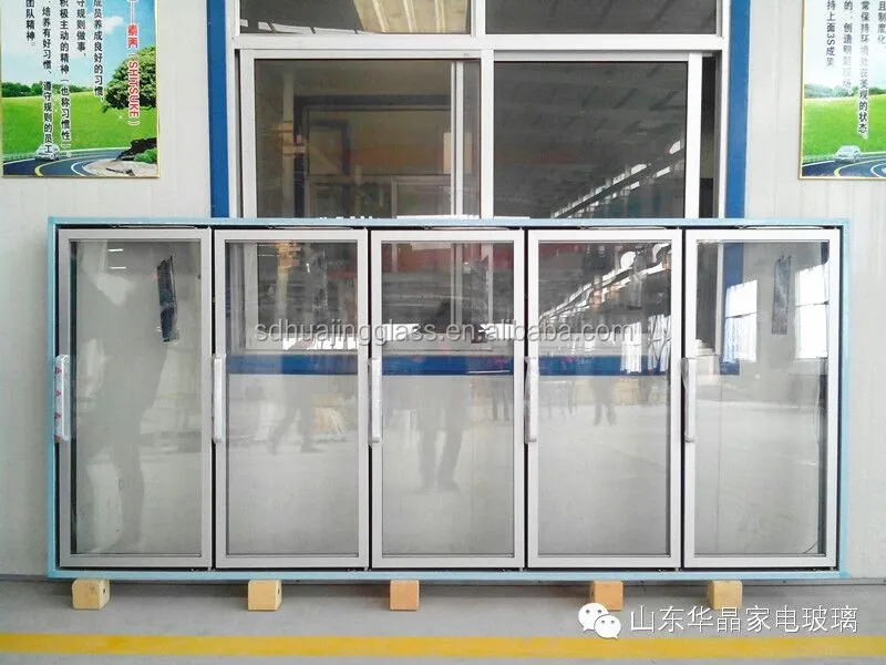 90 Degree stopper Hold Open display cooler refrigerator Glass Door