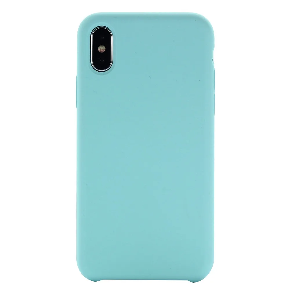 Luxury original microfiber liquid silicone gel rubber phone case for iphone 6 7 8 plus with logo