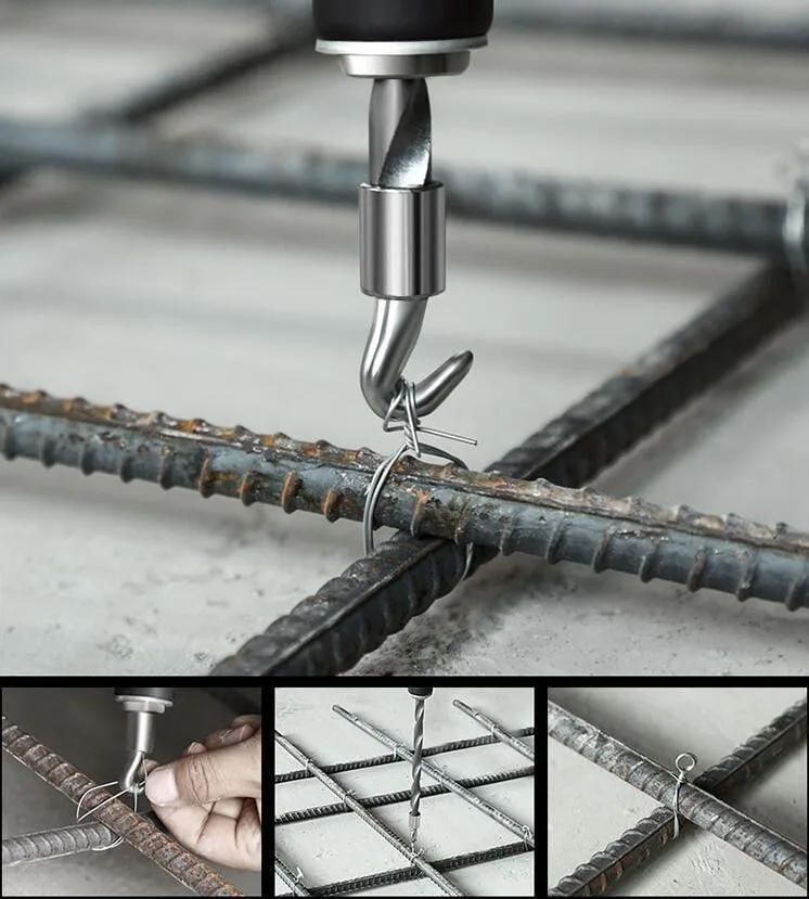 Automatic Steel Bar Binding Hook Rebar Wire Tying Tools Semiautomatic