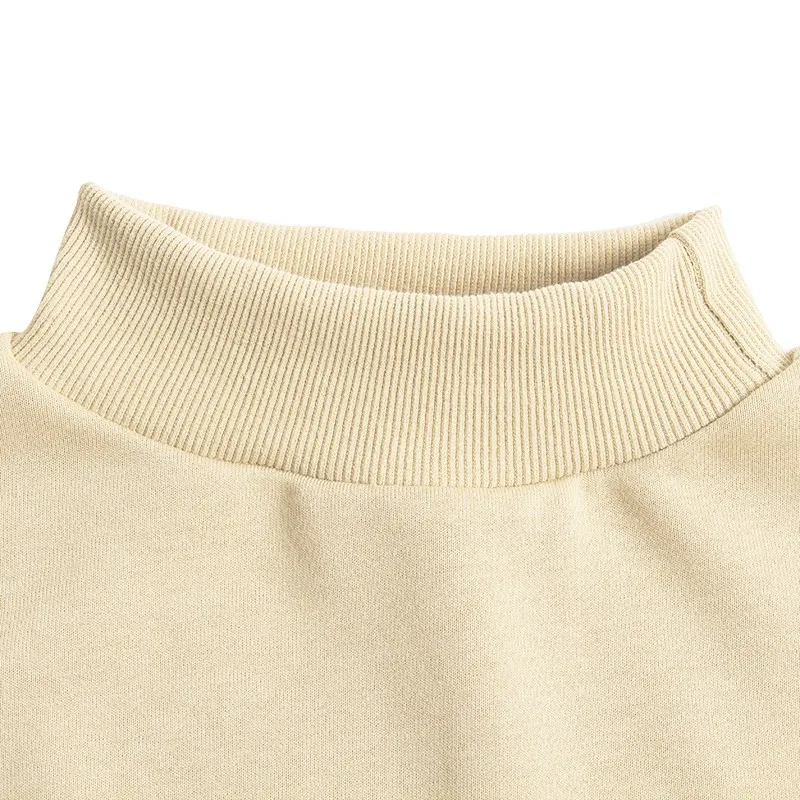 Off Shoulder High Collar Women Sweatshirt - Buy High Quality ...