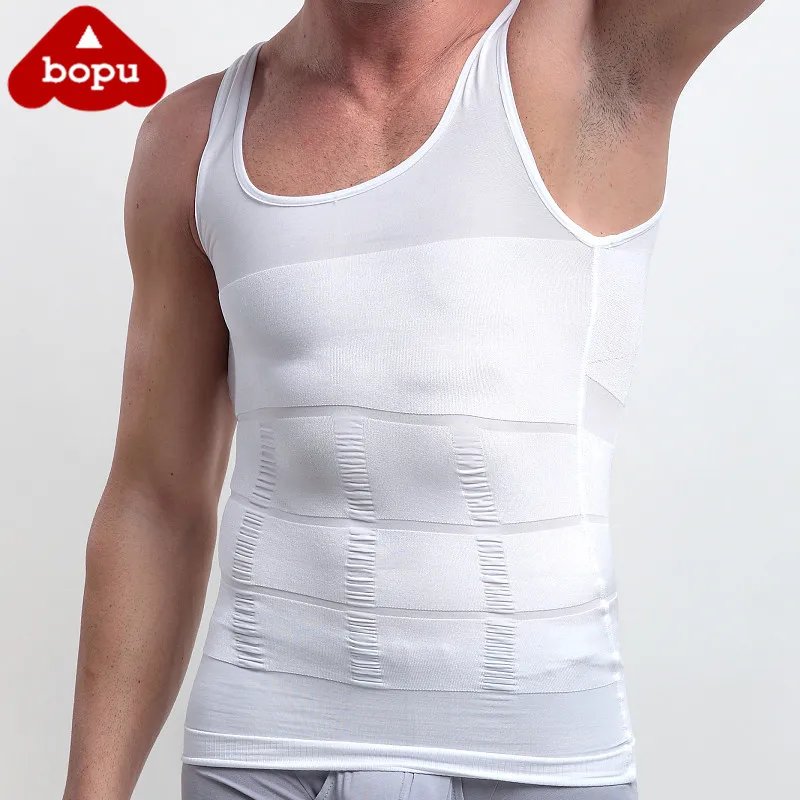 

Men's Body Shaper Adjustable Weight Vest Tank Top Abs Abdomen Slim, Customized