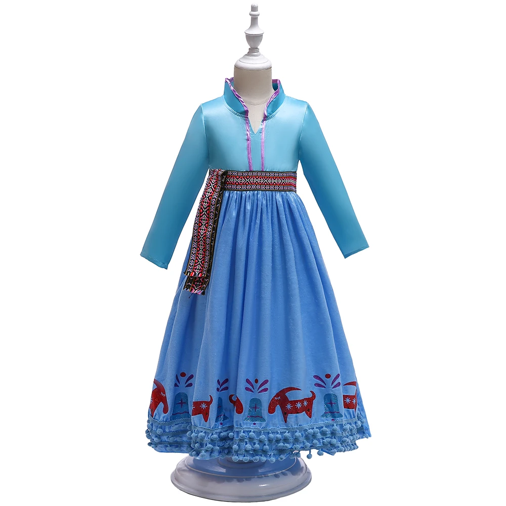 

Latest New Design Frozen Elsa Dress Wholesale Princess Halloween Christmas Party Fashion Dress BX1624, Yellow