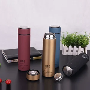 High Quality Stainless Steel Thermos Vacuum Flask Insulated Water Bottle with Tea filter