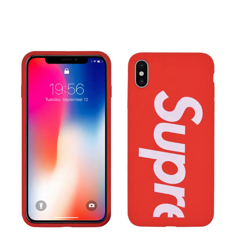 

Factory low price for fashion supre liquid silicone case phone cover for apple phone XS / XR / XS Max, N/a