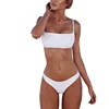 Girl bathing suit White Open Back Bikini Sets Hook And Eyes Ladies Grace swimwear swimsuit