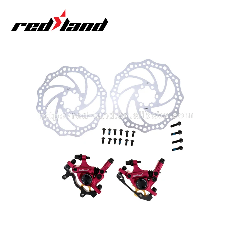

Fold road bicycle electric bicycle alloy oil hydraulic disc brake, Red/black