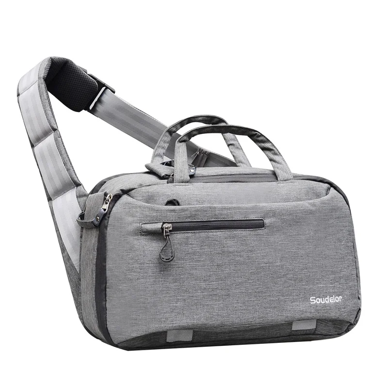 

Soudelor large digital DSLR SLR camera bag and camcorder bag video camera case tote bag, Black/grey