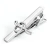 Tie bar clip and cufflink set with custom logo