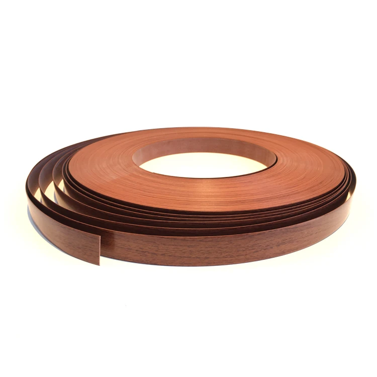 
Laminated PVC plastic self wood grain edge strips for furniture cover 