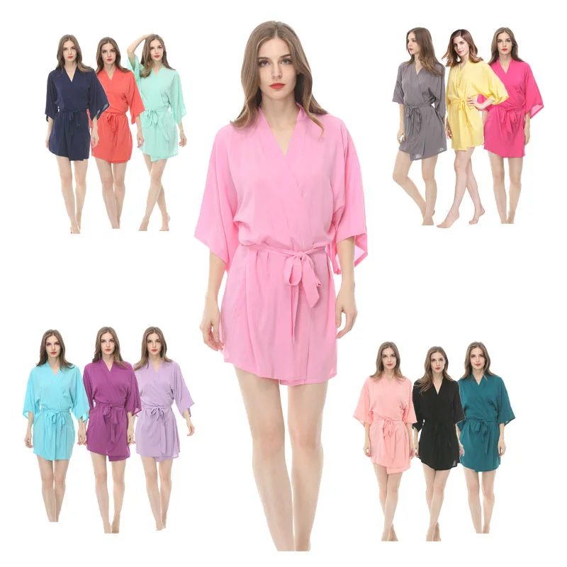 
Stock wholesale plain color cotton bath robe 